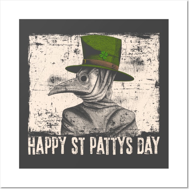 St Patricks Day Plague Doctor Wall Art by MandeesCloset